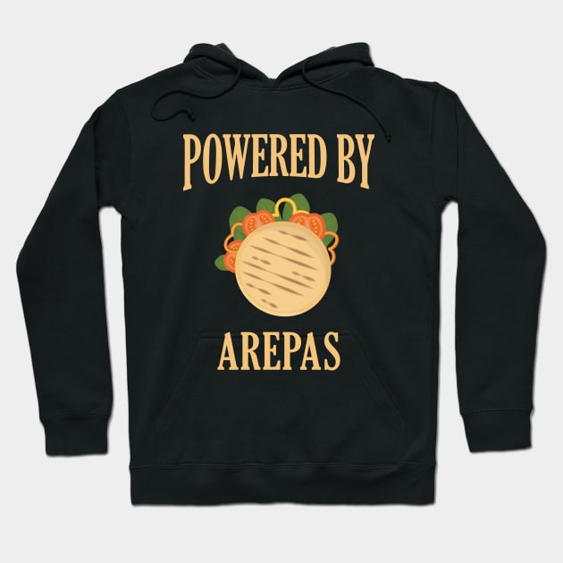 Powered By Arepas Venezuela Colombia Food Hoodie by mstory